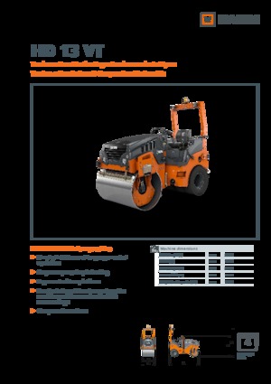Combination Rollers Hamm HD 13 VT