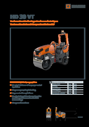 Combination Rollers Hamm HD 30 VT