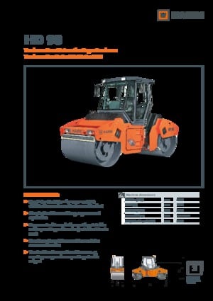 Tandem Vibration Rollers Hamm HD 90