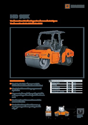 Kombinasyon makaralar Hamm HD 90K