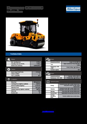 Kombinasyon makaralar Dynapac CC 3200 C