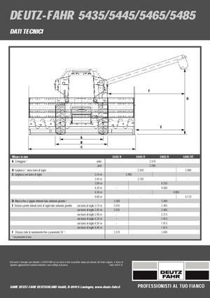 Biçer döver DEUTZ-FAHR 5445 H