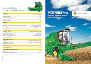 Combine Harvesters John Deere C120