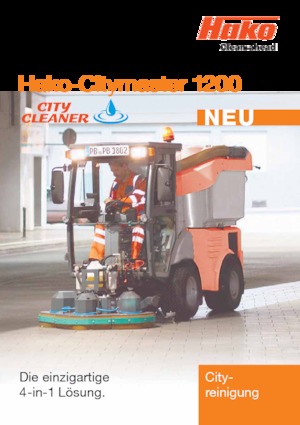 Kompakt süpürücüler Hako Citymaster 1200