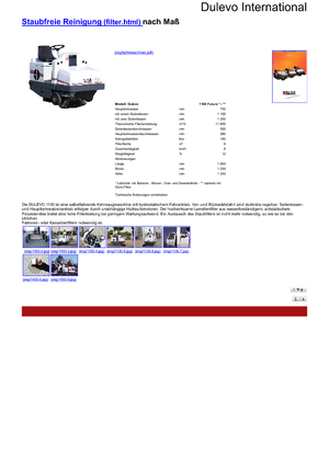 Compact Sweepers Dulevo Dulevo 1100 Futura DL