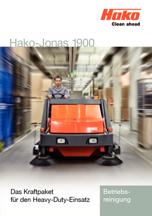 Kompakt süpürücüler Hako Jonas 1900 V