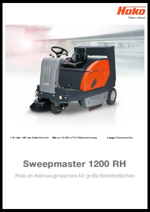 Compact Sweepers Hako Sweepmaster D 1200 RH