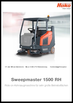 Kompakt süpürücüler Hako Sweepmaster D 1500 RH