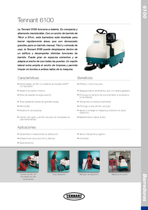 Compact Sweepers Tennant Tennant 6100