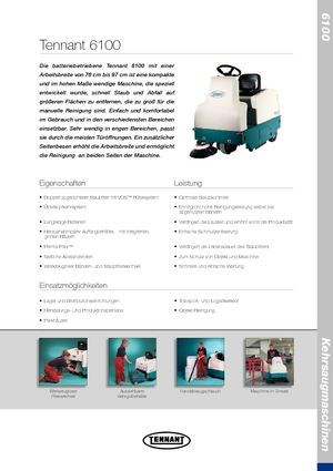 Compact Sweepers Tennant Tennant 6100