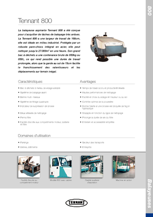 Compact Sweepers Tennant Tennant 800