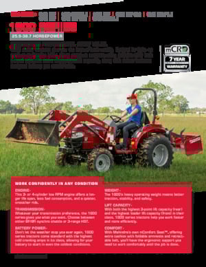 Compact Utility Tractors Mahindra 1635 HST