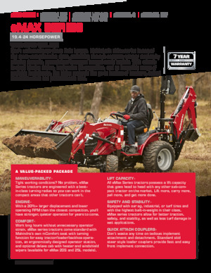 Compact Utility Tractors Mahindra eMax 25L HST