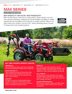Compact Utility Tractors Mahindra Max 25XL HST
