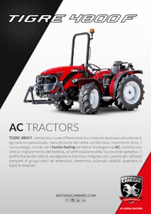 Compact Utility Tractors Carraro Tigre 4800 F