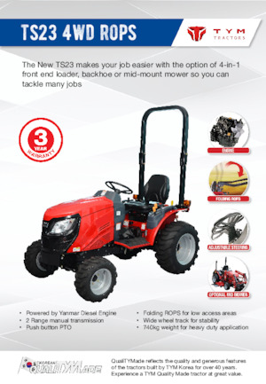 Compact Utility Tractors TYM TS23