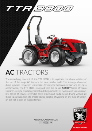 Compact Utility Tractors Carraro TTR 3800 HST
