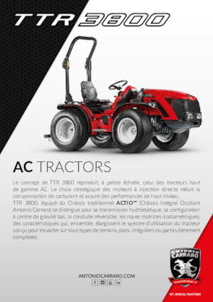 Compact Utility Tractors Carraro TTR 3800 HST