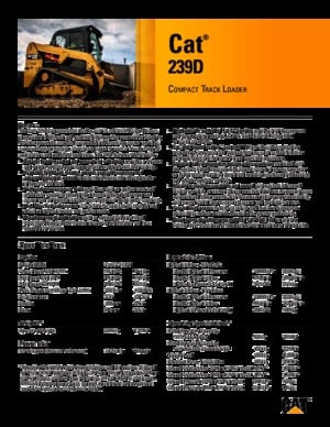 Kızak Dümen Yükleyiciler Caterpillar 239D