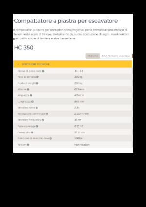 Compactors for Hydraulic excavators Epiroc HC 350