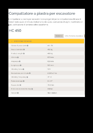Montajlı yüzey vibratörleri Epiroc HC 450 