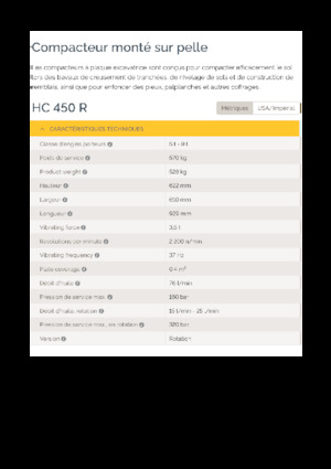 Montajlı yüzey vibratörleri Epiroc HC 450 R 