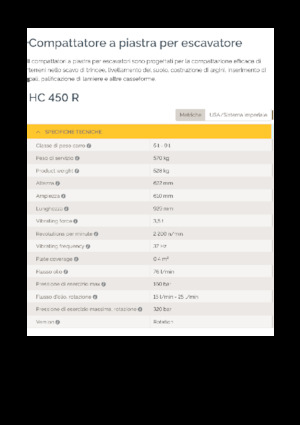 Montajlı yüzey vibratörleri Epiroc HC 450 R 