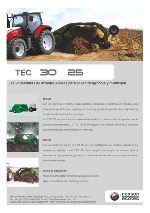 Kompost turners Neuson-Ecotec TEC 30