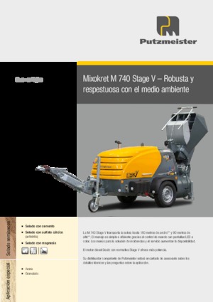 Compressed Air Conveyors Putzmeister M 740 DH