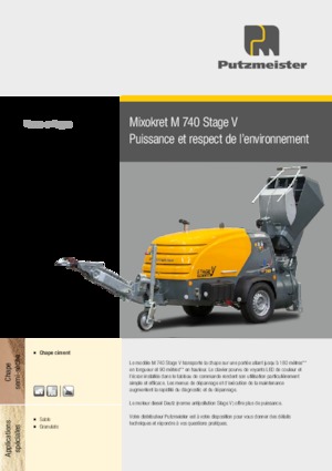 Compressed Air Conveyors Putzmeister M 740 DH