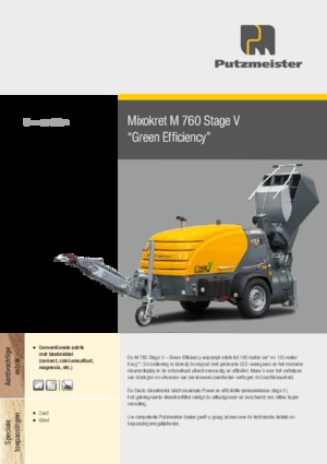 Compressed Air Conveyors Putzmeister M 760 DHB