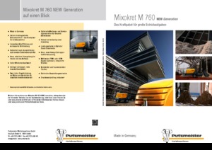 Compressed Air Conveyors Putzmeister M 760 DHB