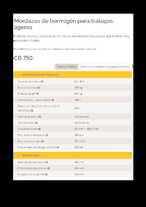 Concrete Crushers Epiroc CB 750