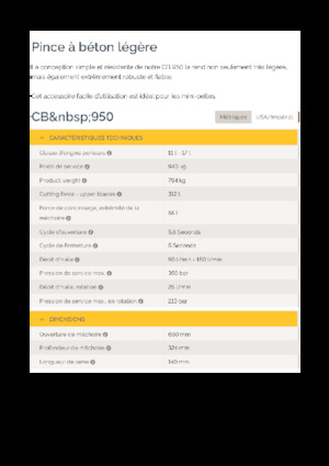 Concrete Crushers Epiroc CB 950