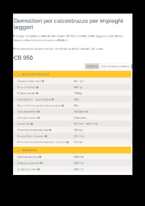 Concrete Crushers Epiroc CB 950