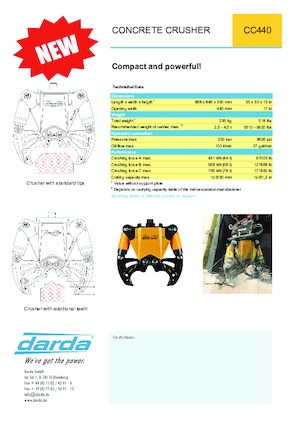 Concrete Crushers Darda CC440