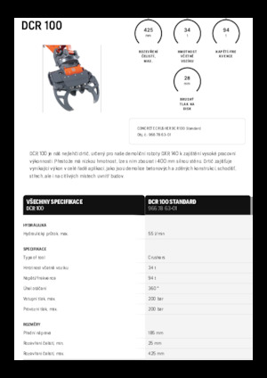 Beton kırıcılar Husqvarna DCR 100