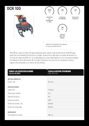 Beton kırıcılar Husqvarna DCR 100