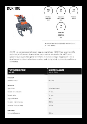 Beton kırıcılar Husqvarna DCR 100