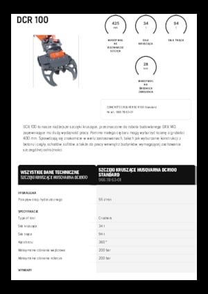 Concrete Crushers Husqvarna DCR 100