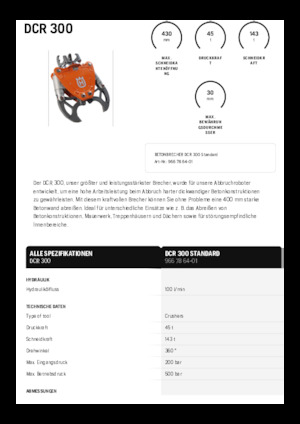 Concrete Crushers Husqvarna DCR 300