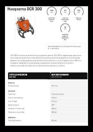 Concrete Crushers Husqvarna DCR 300
