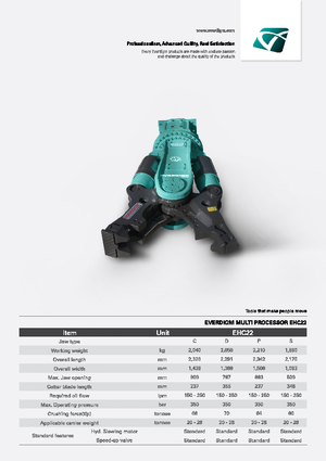 Çoklu işlemciler Everdigm EHC22