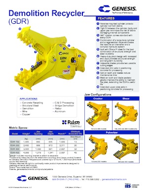 Beton kırıcılar Genesis GDR 300