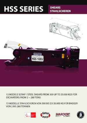 Steel scrap cutters Hydra Ram HSS-40RV