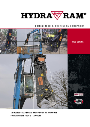 Steel scrap cutters Hydra Ram HSS-40RV