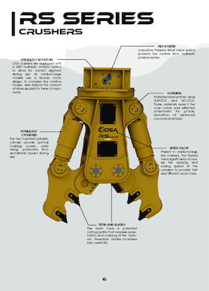 Concrete Crushers OSA Demolition Equipment RS5000 
