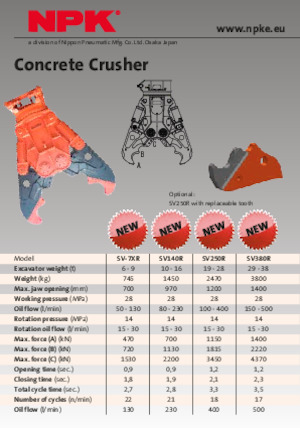 Beton kırıcılar NPK SV-7XR