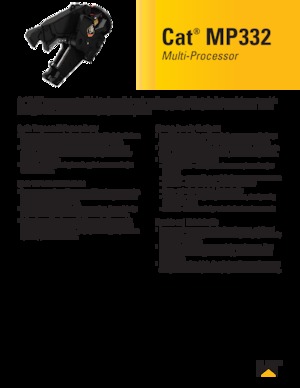 Multi-processors Caterpillar MP332D