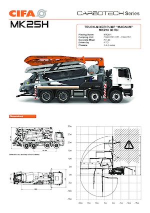 Truck Mixer Pumps CIFA MK25H